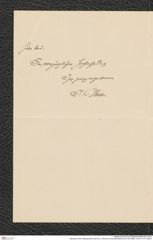 Nachlass Franz Steindachner, Brief von J. Blum an Franz Steindachner (07.09.1888), Inv.Nr. 41.01, Seite 2